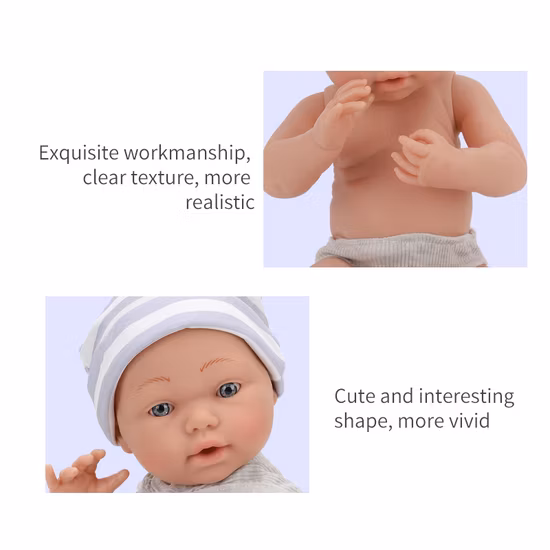 Tombotoys Shantou Jouets En Gros Enfants Enfants Nouveau-Né Bébé Poupée Silicone Bébé Poupées Babydoll Ensemble Jouer Maison Jouets Mignon Reborn Bébé Poupées Fille Jouet Baby Doll