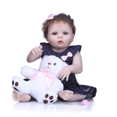 Nouveau Design Reborn Boneca 55 Cm réaliste princesse vinyle tissu corps Reborn bébé poupée enfants anniversaire cadeau de noël