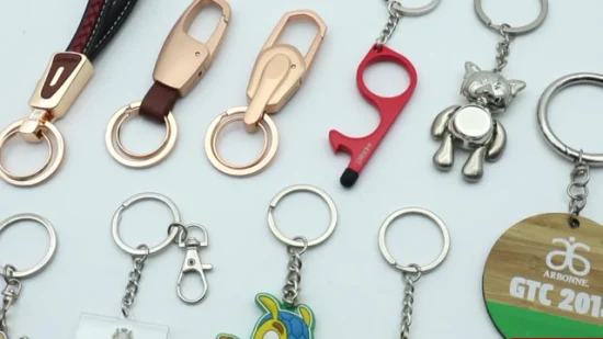 Logo personnalisé Souvenir porte-clés accessoires dessin animé Animation PVC cuir acrylique métal porte-clés