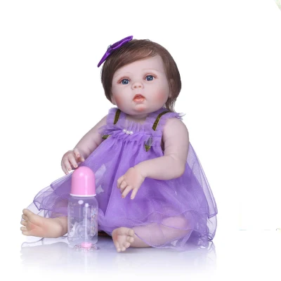 Bébé poupées renaître réaliste 55 Cm nouvelle main en vinyle souple Silicone corps princesse fille poupée pour cadeau de fête des enfants