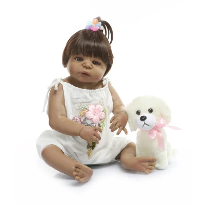 22 pouces Reborn bébé poupée fille jouet 55 Cm Reborn bébé poupée cadeau fille poupée jouets réalistes bébé poupées