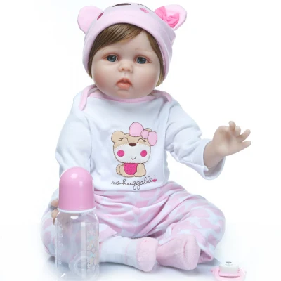 Réaliste 22 pouces 55 Cm Silicone souple vinyle Reborn bébé poupées vivant nouveau-né bébé poupée en vinyle souple poupée enfants Playmate